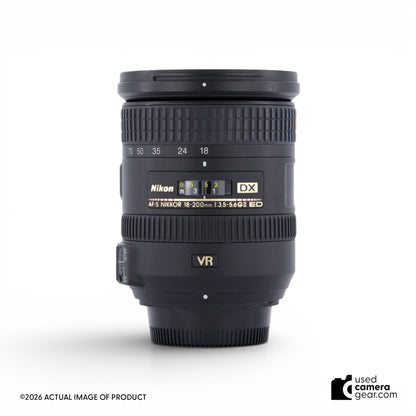 Nikon 18-200mm f/3.5-5.6G ED AF-S DX VR II Lens (#345) *USED*