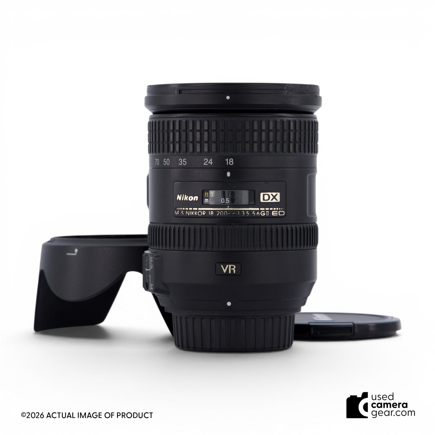 Nikon 18-200mm f/3.5-5.6G ED AF-S DX VR II Lens *READ* (#889) *USED*