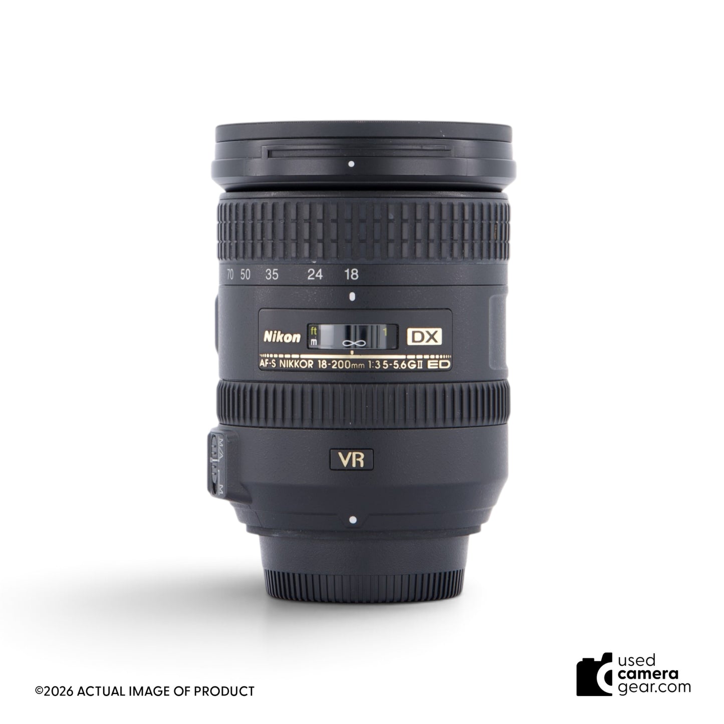 Nikon 18-200mm f/3.5-5.6G ED AF-S DX VR II Lens (#671) *USED*