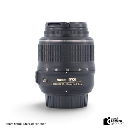 Nikon AF-S DX 18-55mm f/3.5-5.6 G VR Lens (#532) *USED*