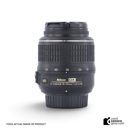 Nikon AF-S DX 18-55mm f/3.5-5.6 G VR Lens (#532) *USED*