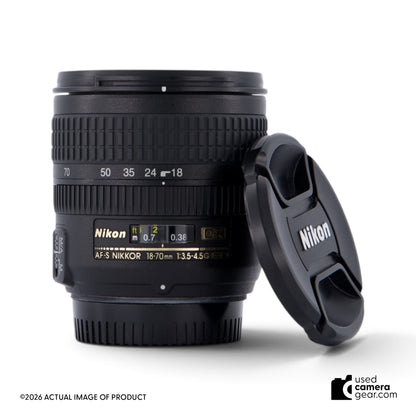 Nikon AF-S 18-70mm f/3.5-4.5G Lens (#884) *USED*