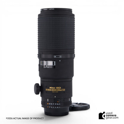 Nikon 200mm F/4 ED-IF Micro-Nikkor Lens (#405) *USED*