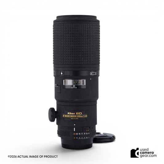 Nikon 200mm F/4 ED-IF Micro-Nikkor Lens (#498) *USED*
