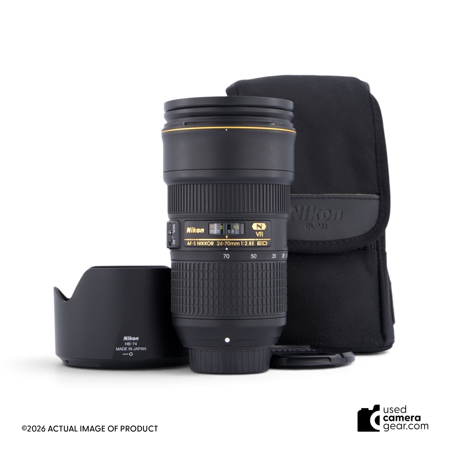 Nikon 24-70mm f/2.8E ED AF-S VR Lens (#589) *USED*