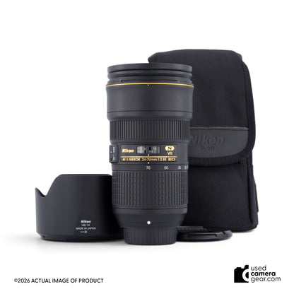 Nikon 24-70mm f/2.8E ED AF-S VR Lens (#589) *USED*
