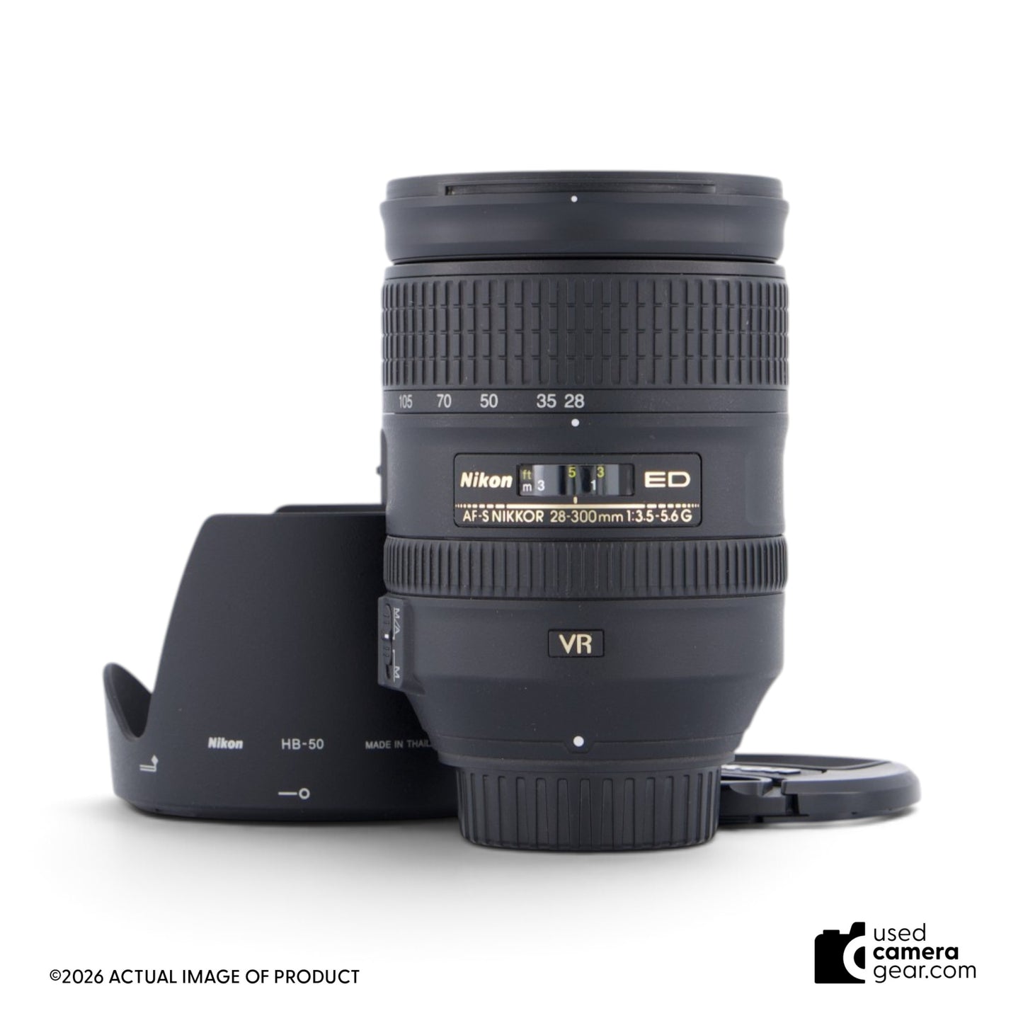 Nikon 28-300mm f/3.5-5.6G ED AF-S VR Zoom Lens (#634) *USED*