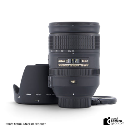 Nikon 28-300mm f/3.5-5.6G ED AF-S VR Zoom Lens (#634) *USED*
