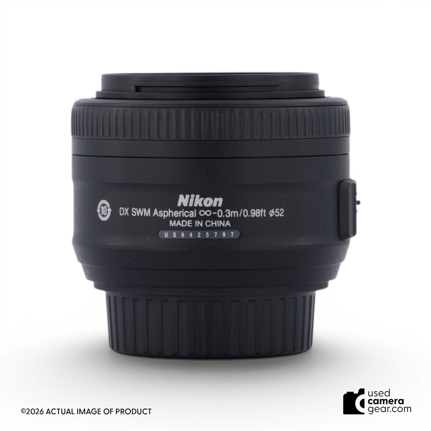 Nikon 35mm f/1.8G AF-S DX Nikkor Lens (#797) *USED*