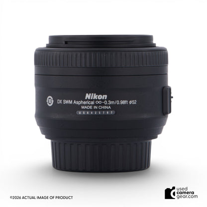 Nikon 35mm f/1.8G AF-S DX Nikkor Lens (#797) *USED*
