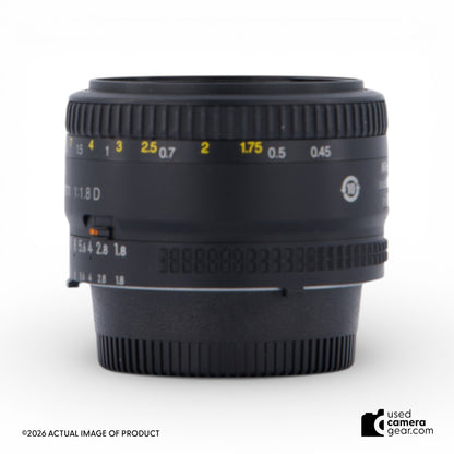 Nikon 50mm f/1.8D AF Nikkor Lens (#084) *USED*