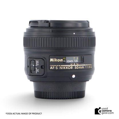 Nikon 50mm f/1.8G AF-S Nikkor Lens (#185) *USED*