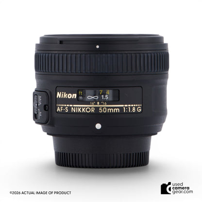Nikon 50mm f/1.8G AF-S Nikkor Lens (#645) *USED*