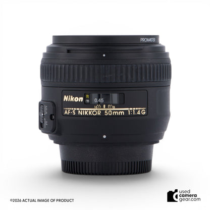 Nikon 50mm f/1.4G AF-S Nikkor Lens (#925) *USED*