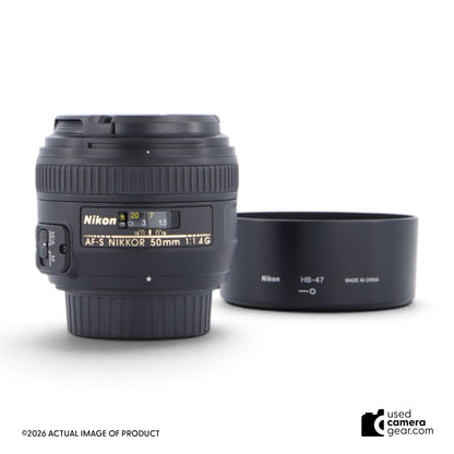 Nikon 50mm f/1.4G AF-S Nikkor Lens (#974) *USED*
