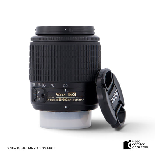 Nikon 55-200mm f/4-5.6G ED AF-S DX Nikkor Lens (#277) *USED*