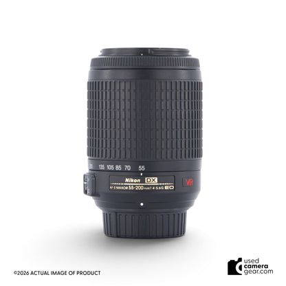 Nikon 55-200mm f/4-5.6G ED AF-S DX Nikkor Lens (#785) *USED*