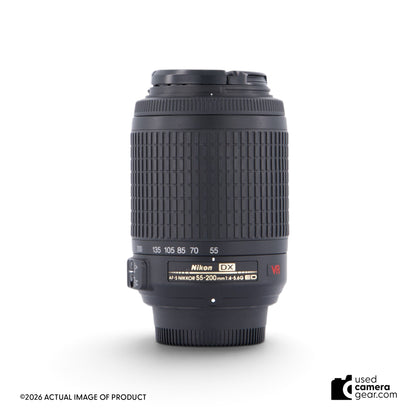 Nikon 55-200mm f/4-5.6G ED AF-S DX VR Nikkor Lens (#306) *USED*