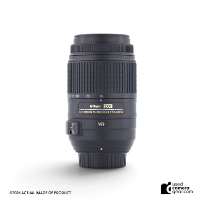 Nikon AF-S DX NIKKOR 55-300mm f/4.5-5.6G ED VR Lens (#992) *USED*