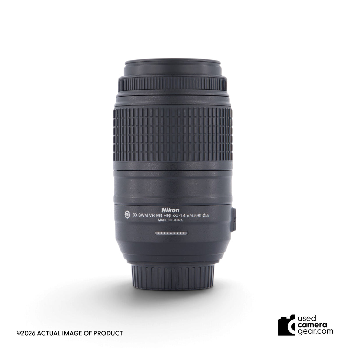 Nikon AF-S DX NIKKOR 55-300mm f/4.5-5.6G ED VR Lens (#992) *USED*