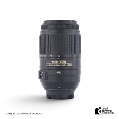 Nikon 55-300mm f/4.5-5.6G ED AF-S DX VR Zoom Lens (#180) *USED*