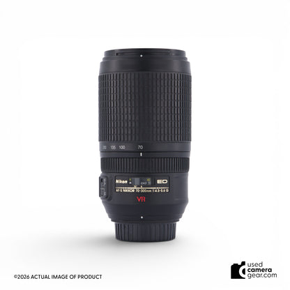 Nikon 70-300mm f/4.5-5.6G ED VR Lens (#929) *USED*