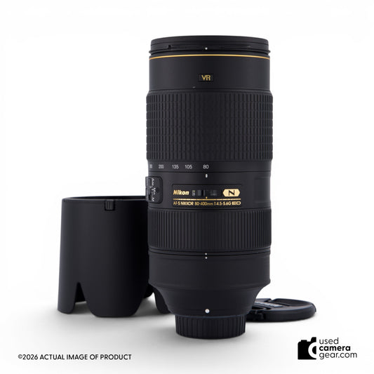Nikon AF-S 80-400mm f/4.5-5.6G ED VR Zoom-Nikkor Lens (#469) *USED*