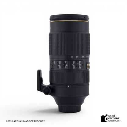 Nikon AF-S 80-400mm f/4.5-5.6G ED VR Zoom-Nikkor Lens (#469) *USED*