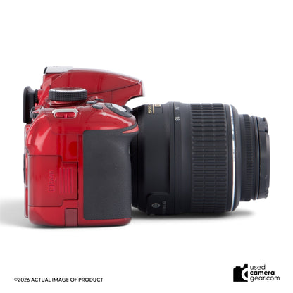Nikon D3200 DSLR (Red) w/ 18-55mm VR Lens Kit (#123) *USED*