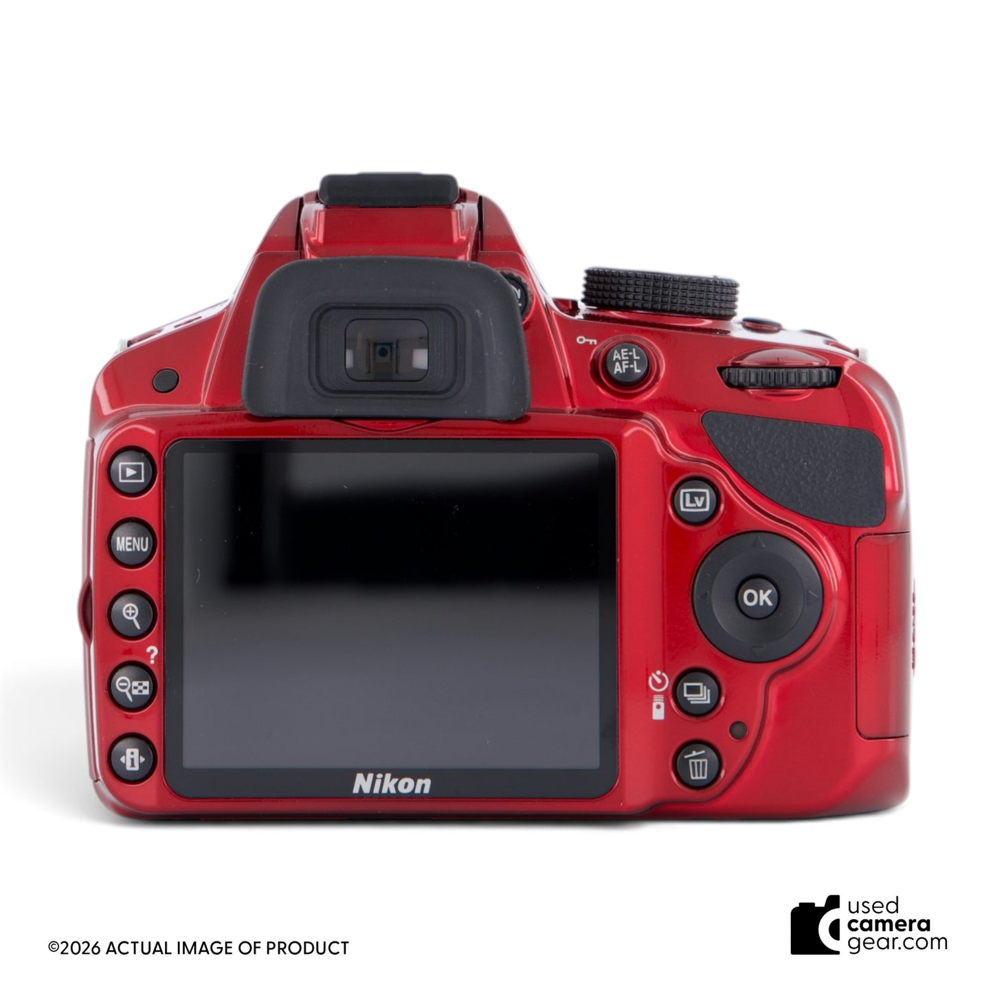 Nikon D3200 DSLR (Red) w/ 18-55mm VR Lens Kit (#123) *USED*