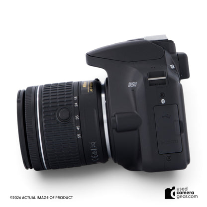 Nikon D3500 DSLR with AF-P 18-55mm VR & AF-P 70-300mm 2 Lens Kit (#816) *USED*