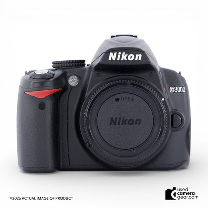 Nikon D3000 DX DSLR w/ 18-55mm VR & 55-200mm DX VR Lenses (#195) *USED*