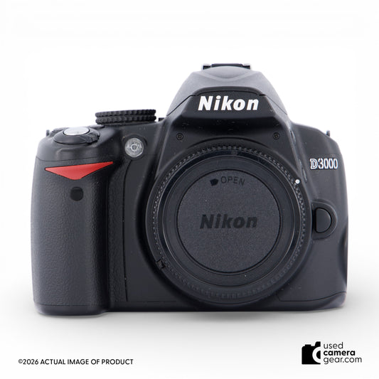 Nikon D3000 DX DSLR w/ 18-55mm VR & 55-200mm DX VR Lenses (#195) *USED*