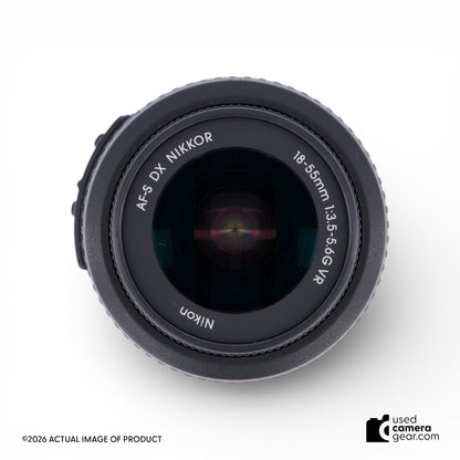 Nikon D3000 DX DSLR w/ 18-55mm VR & 55-200mm DX VR Lenses (#195) *USED*