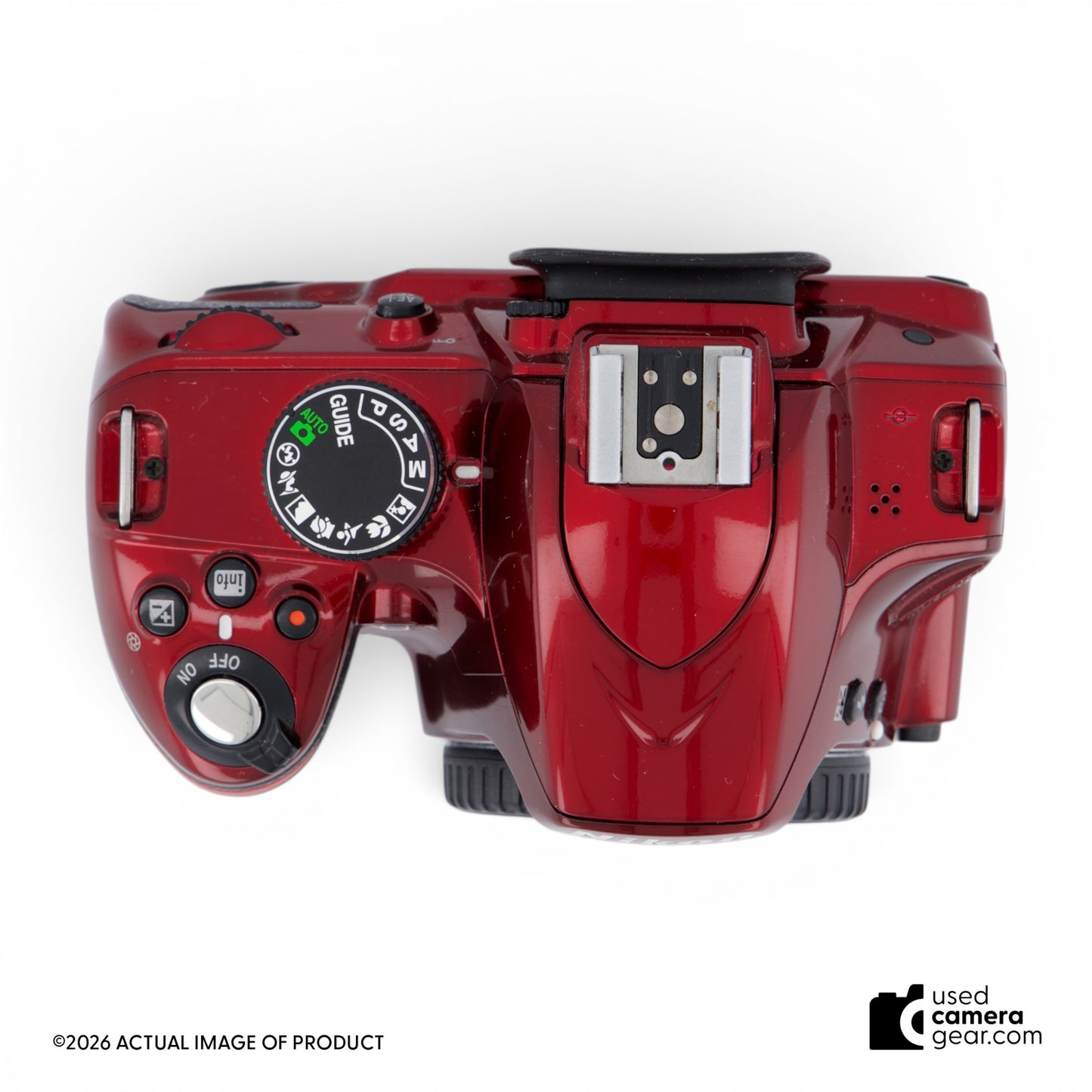 Nikon D3200 DX DSLR Camera Body (Red) (#207) *USED*