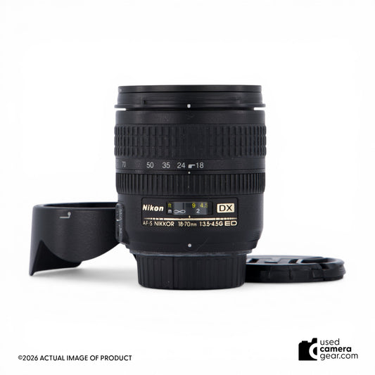 Nikon 18-70mm f/3.5-4.5G ED-IF AF-S DX Nikkor Lens (#071) *USED*