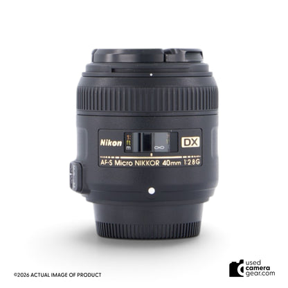 Nikon 40mm f/2.8G AF-S DX Micro-Nikkor Lens (#638) *USED*