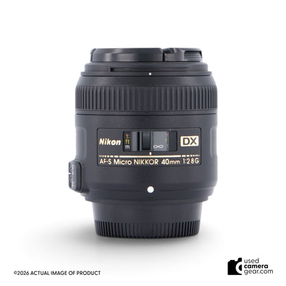 Nikon 40mm f/2.8G AF-S DX Micro-Nikkor Lens (#638) *USED*