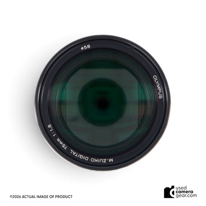 Olympus 75mm F1.8 ED MSC Lens (#916) *USED*