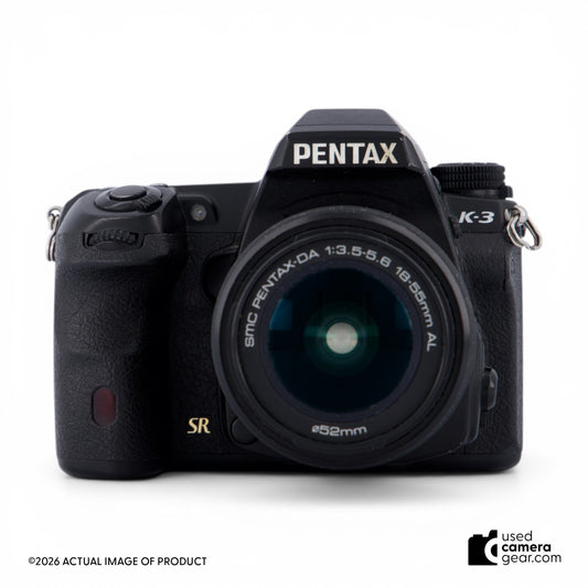 Pentax K-3 DSLR w/ 18-55mm SMC Lens Kit (#124) *USED*