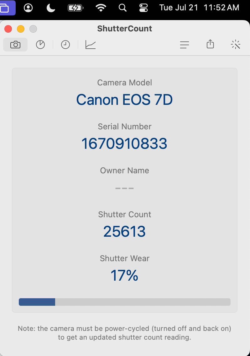 Canon EOS 7D Digital Camera Body (#833) *USED*
