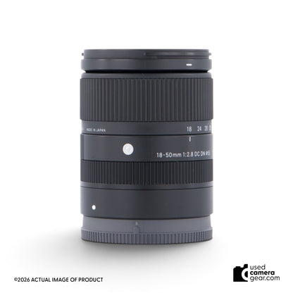 Sigma 18-50mm f/2.8 DC DN Contemporary Lens for Sony E (#480) *USED*