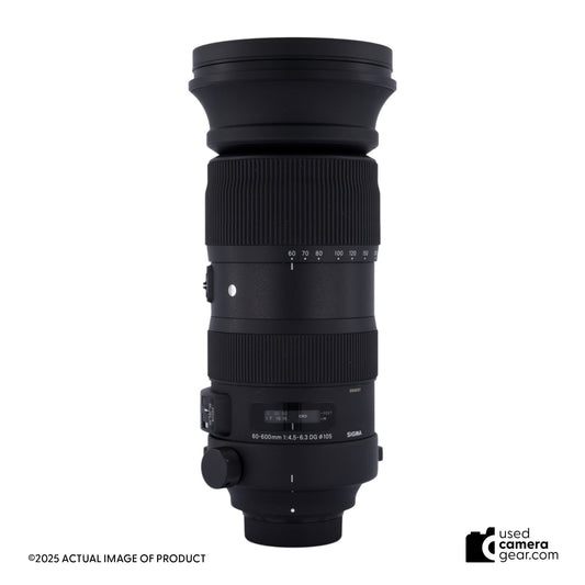 Sigma 60-600mm f/4.5-6.3 DG OS HSM Sports Lens for Nikon F *USED*