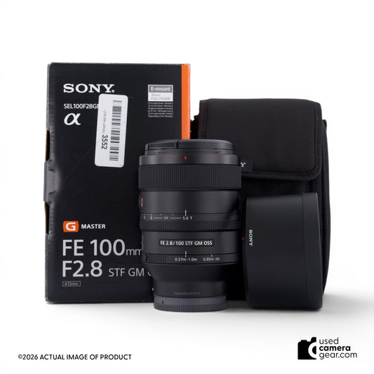Sony FE 100mm f2.8 STF GM OSS Lens (#087) *USED*