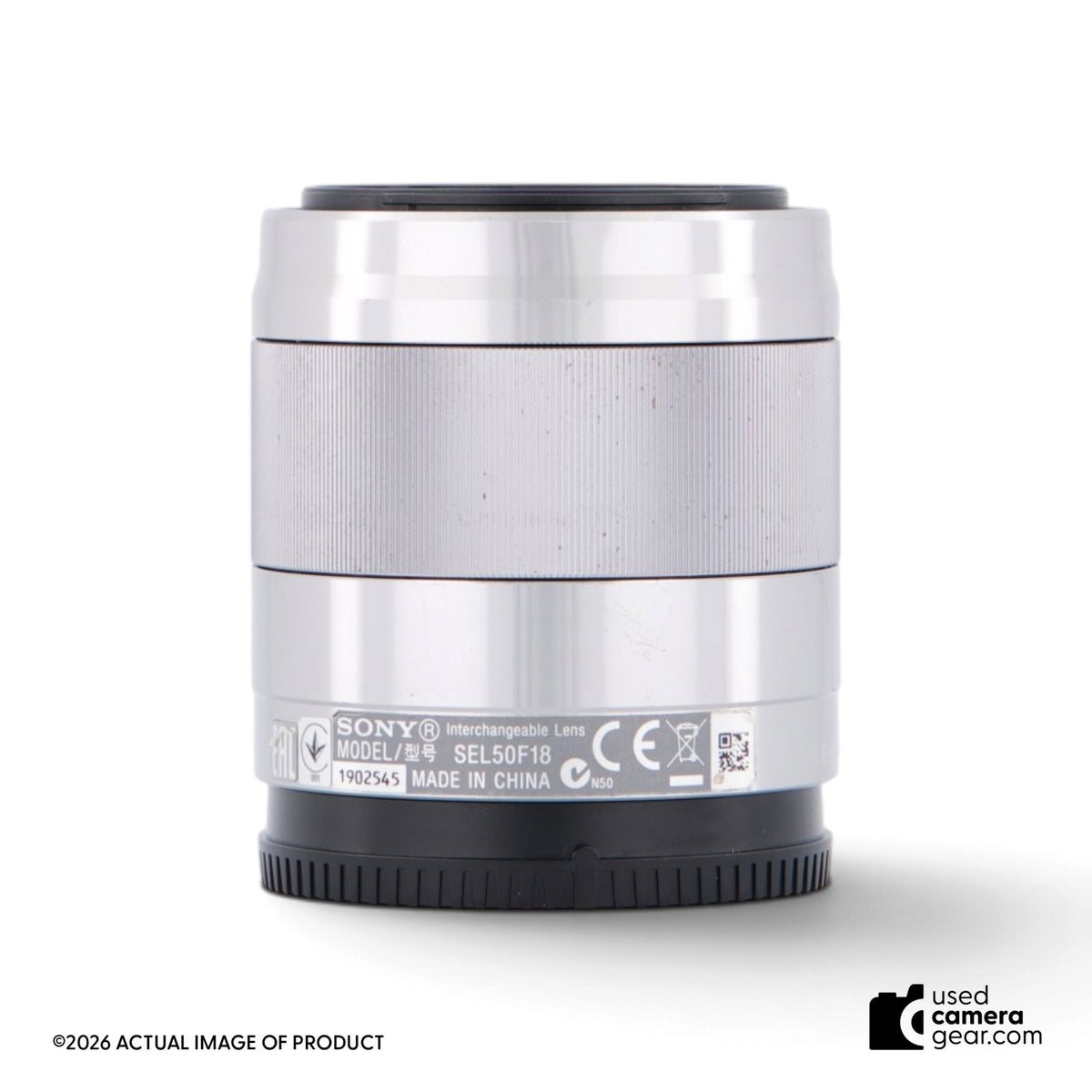 Sony E-Mount 50mm f/1.8 OSS Lens (Silver) (#545) *USED*