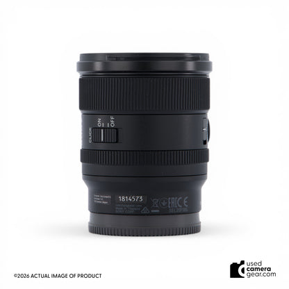 Sony FE 20mm f1.8 G Lens (#573) *USED*