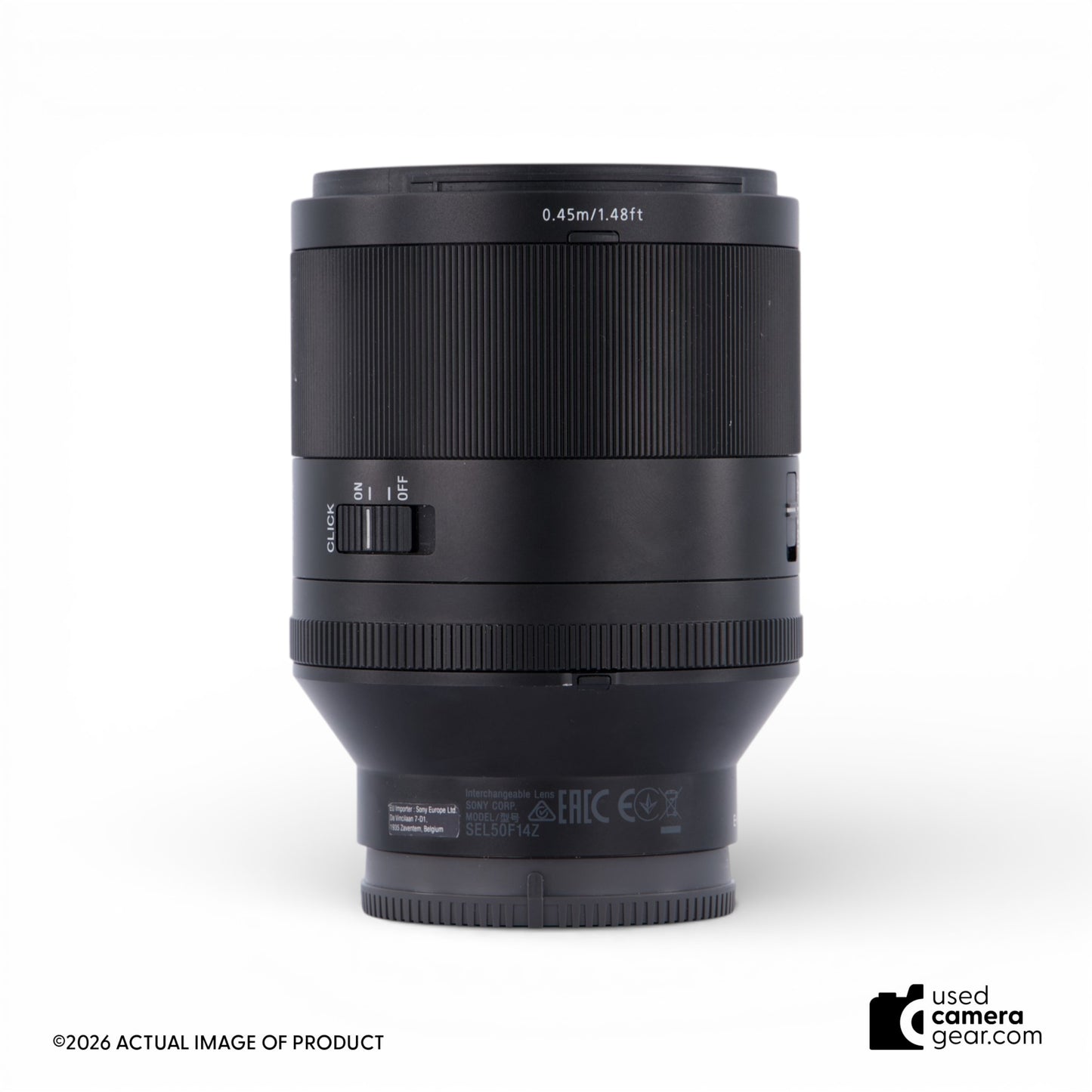 Sony FE 50mm f1.4 Planar T* ZA Lens (#593) *USED*