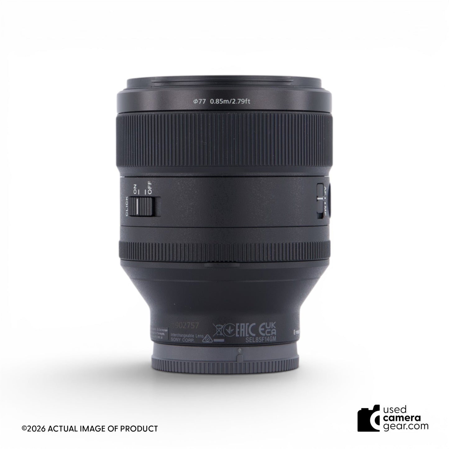 Sony FE 85mm f1.4 GM Lens (#757) *USED*