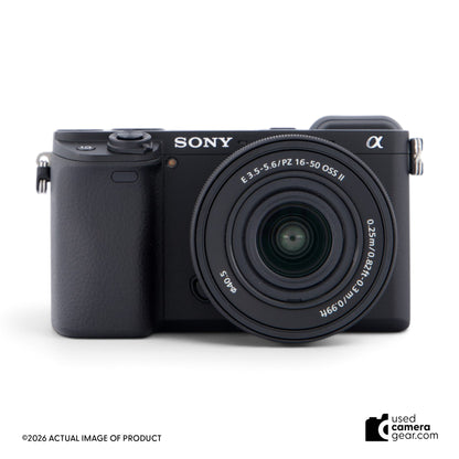 Sony Alpha a6400 Mirrorless Digital Camera with 16-50mm f/3.5-5.6 OSS PZ Lens (#050) *USED*