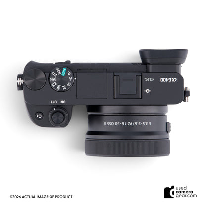 Sony Alpha a6400 Mirrorless Digital Camera with 16-50mm f/3.5-5.6 OSS PZ Lens (#050) *USED*